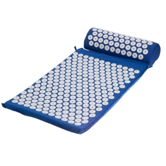 Изображение №3 | Массажный акупунктурный коврик с валиком Iglu, синий с белым