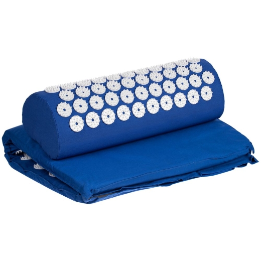 Изображение №2 | Массажный акупунктурный коврик с валиком Iglu, синий с белым