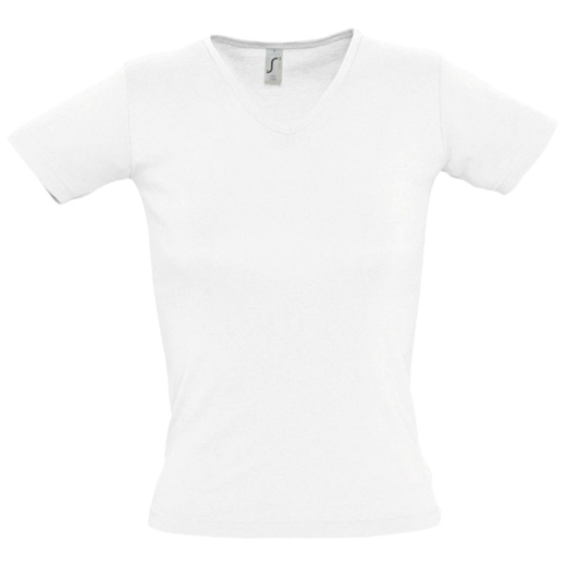 Изображение №1 | Футболка женская Lady 220 с V-обр. вырезом, белая, размер L