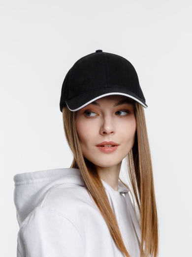 Изображение №9 | Бейсболка Spiker, черная с белым