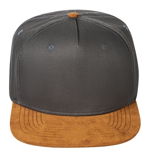 Изображение №3 | Бейсболка Foreside с прямым козырьком, серая с коричневым