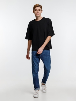 Изображение №7 | Футболка оверсайз унисекс Base Space, черная, размер XS/S