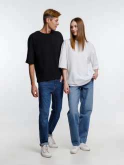 Изображение №13 | Футболка оверсайз унисекс Base Space, черная, размер XS/S