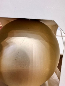 Изображение №3 | Оформительский шар Finery, 8 см, матовый золотистый