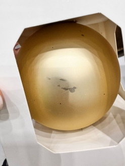 Изображение №4 | Оформительский шар Finery, 8 см, матовый золотистый