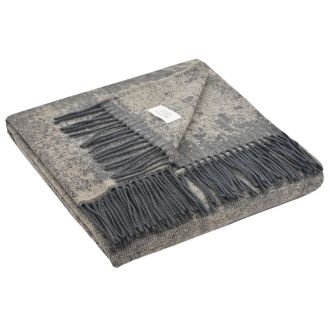 Изображение №2 | Плед Magnolia, серый с бежевым