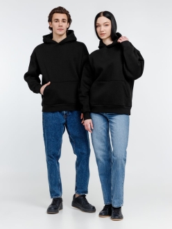 Изображение №12 | Худи оверсайз унисекс Go Easy, черное, размер S