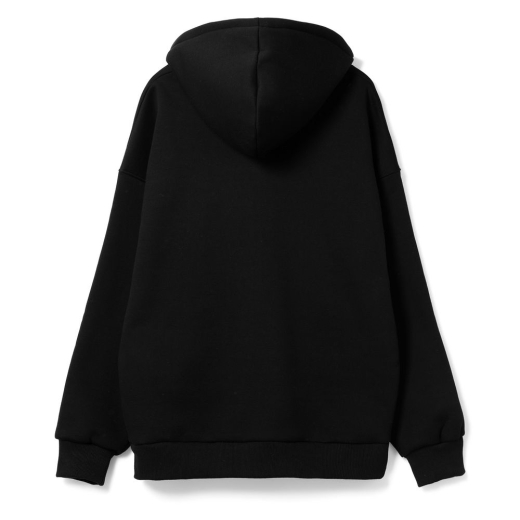 Изображение №2 | Худи оверсайз унисекс Go Easy, черное, размер S