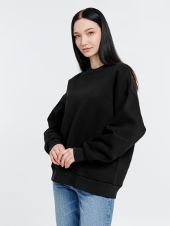 Изображение №10 | Свитшот оверсайз унисекс True Self, черный, размер S