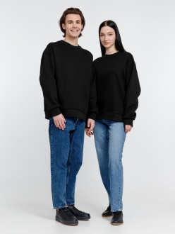 Изображение №13 | Свитшот оверсайз унисекс True Self, черный, размер S