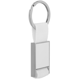 Изображение №1 | Брелок Stropp с тканевой вставкой, белый