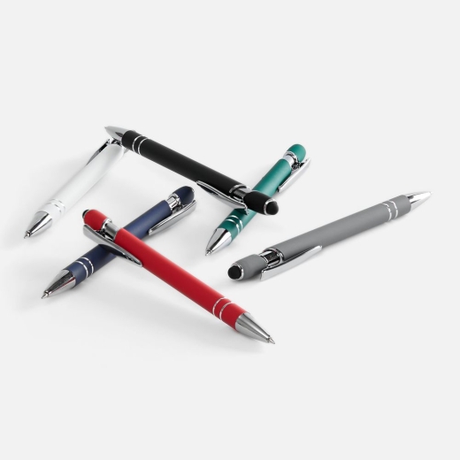 Изображение №4 | Ручка шариковая Pointer Soft Touch со стилусом, темно-синяя