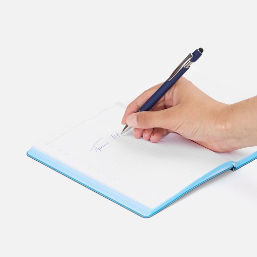 Изображение №5 | Ручка шариковая Pointer Soft Touch со стилусом, темно-синяя