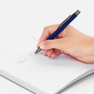 Изображение №4 | Ручка шариковая Atento Soft Touch, темно-синяя