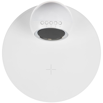 Изображение №5 | Станция беспроводной зарядки с часами и подсветкой GlobeBee, белая