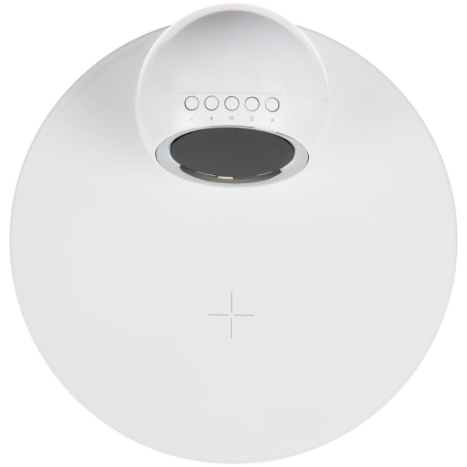 Изображение №5 | Станция беспроводной зарядки с часами и подсветкой GlobeBee, белая