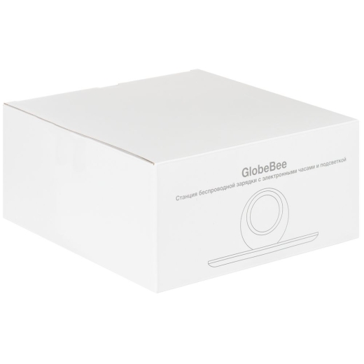 Изображение №11 | Станция беспроводной зарядки с часами и подсветкой GlobeBee, белая