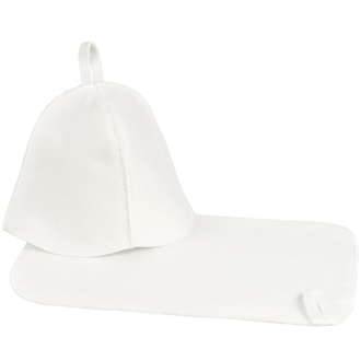 Изображение | Набор для бани Heat Off с ковриком, белый