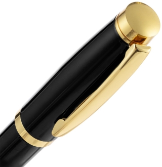 Изображение №4 | Ручка шариковая Letra Gold, глянцевая, черная