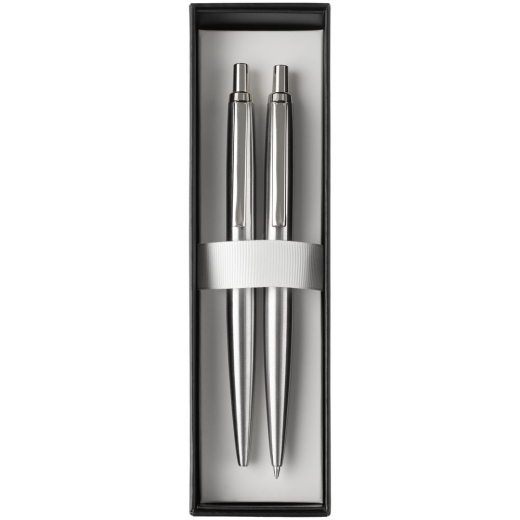 Изображение №3 | Набор из механического карандаша и ручки Poetica, серебристый