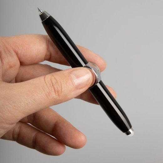 Изображение №7 | Ручка-спиннер Flipen с фонариком, черная