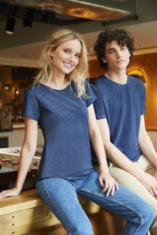 Изображение №6 | Футболка женская Mixed Women голубой меланж, размер XL