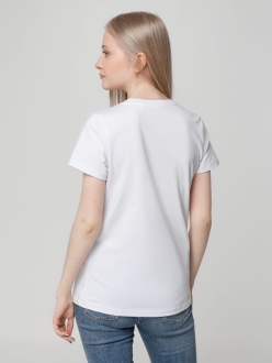 Изображение №7 | Футболка женская T-bolka Lady белая, размер L