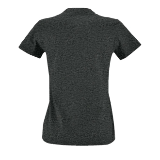 Изображение №2 | Футболка женская Imperial Fit Women черный меланж, размер S