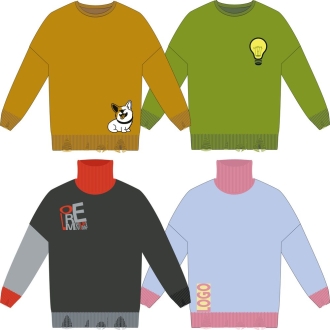 Изображение №1 | Свитер оверсайз Tricksy Net Grunge на заказ, акрил, размер S/M