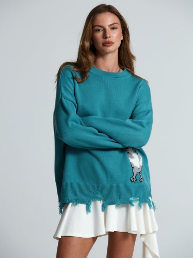 Изображение №10 | Свитер оверсайз Tricksy Net Grunge на заказ, акрил, размер S/M