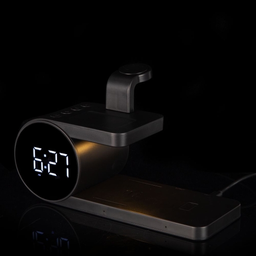 Изображение №10 | Станция беспроводной зарядки с часами fullStack, черная