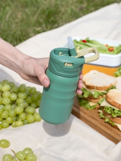 Изображение №14 | Термобутылка Fujisan 2.0 без логотипа, зеленая