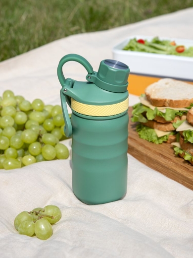 Изображение №13 | Термобутылка Fujisan 2.0 без логотипа, зеленая