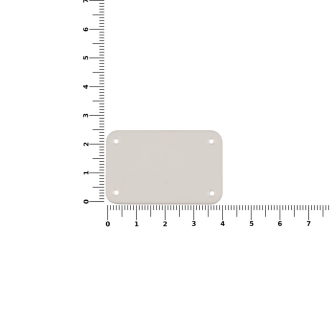 Изображение №2 | Лейбл из ПВХ Kreta, S, белый