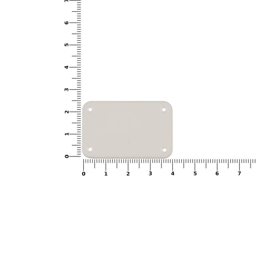 Изображение №2 | Лейбл из ПВХ Kreta, S, белый