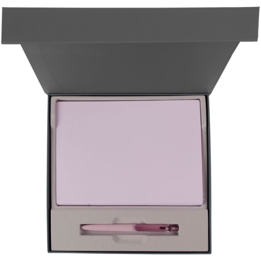 Изображение №3 | Коробка Memoria с ложементом под ежедневник и ручку, ver. 2, серая