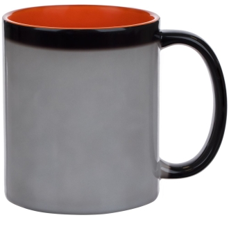 Изображение №3 | Кружка-хамелеон On Display, глянцевая, черная с оранжевым
