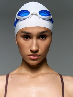 Изображение №7 | Очки для плавания Swimatic, синие с белым