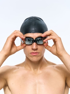 Изображение №1 | Очки для плавания зеркальные Underwater, черные