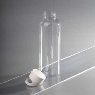 Изображение №6 | Бутылка для воды Plaske, прозрачная с белой крышкой