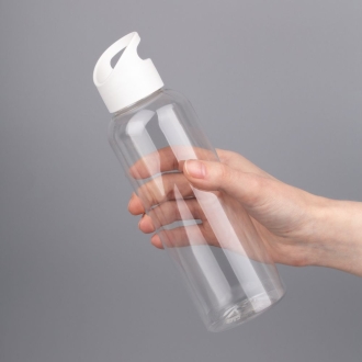 Изображение №7 | Бутылка для воды Plaske, прозрачная с белой крышкой