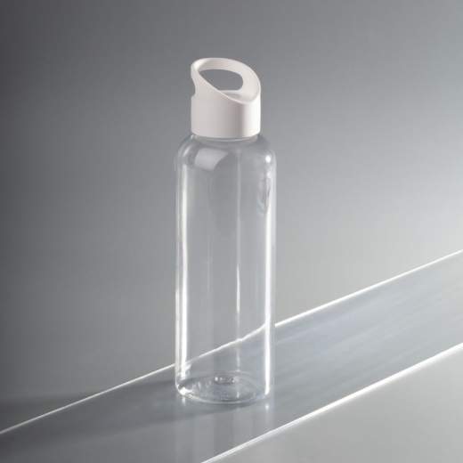 Изображение №5 | Бутылка для воды Plaske, прозрачная с белой крышкой