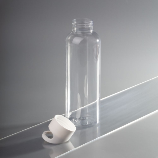 Изображение №6 | Бутылка для воды Plaske, прозрачная с белой крышкой