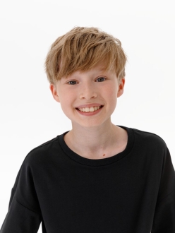 Изображение №8 | Футболка детская оверсайз Teezer, черная, 6 лет