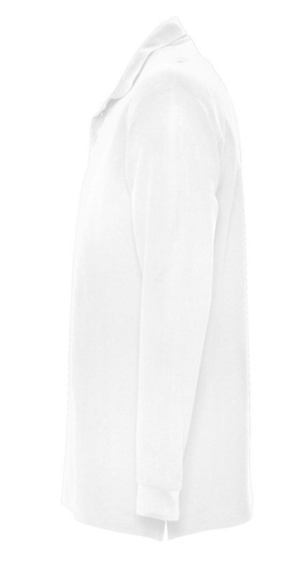 Изображение №3 | Рубашка поло мужская с длинным рукавом Star 170, белая, размер S