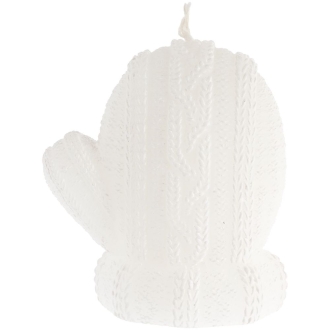 Изображение №1 | Свеча Kniteam, варежка, белая