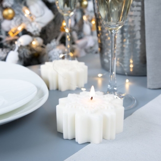 Изображение №1 | Свеча Snowflame 1, белая, 8 см