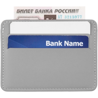 Изображение №5 | Чехол для карточек Shall Simple, серый