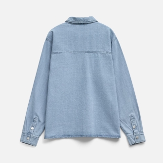 Изображение №2 | Куртка джинсовая O3, голубая, размер XS/S