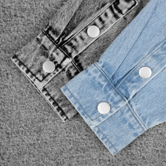 Изображение №10 | Куртка джинсовая O3, голубая, размер XS/S